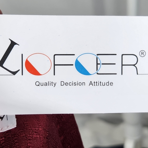 Liofoer NWT Red w/Cream Accent Front Neckline & Cuffs V Neck BOHO Top Size Large - Picture 9 of 12